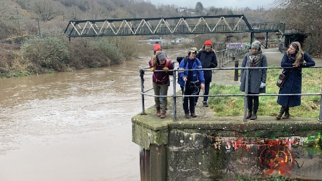 A Water Futures project workshop at Netham Lock.